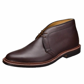 Plain Toe Chukka Alden handcrafted leather dress shoes for men