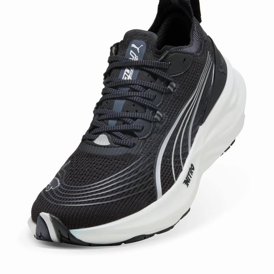 Puma Men's ForeverRun NITRO 2 Running Shoes in PUMA Black/PUMA White SS25 Puma responsive running shoes