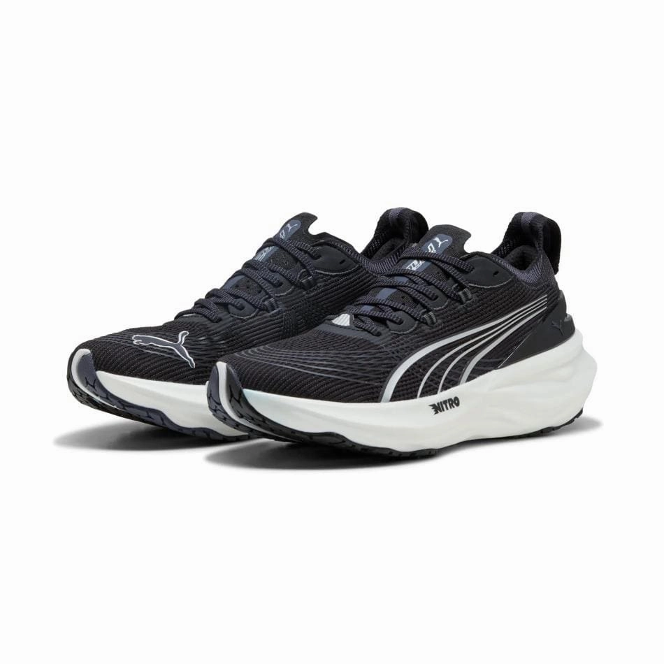 Puma Men's ForeverRun NITRO 2 Running Shoes in PUMA Black/PUMA White SS25 Puma responsive running shoes