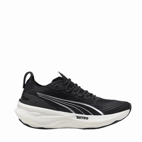 Puma Men's ForeverRun NITRO 2 Running Shoes in PUMA Black/PUMA White SS25 Puma breathable running sneakers for daily runs