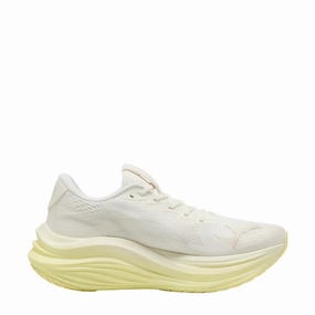 PUMA Men's MagMax NITRO Running Shoes in Warm White/Gold Moon AW25 Puma breathable running sneakers for daily runs