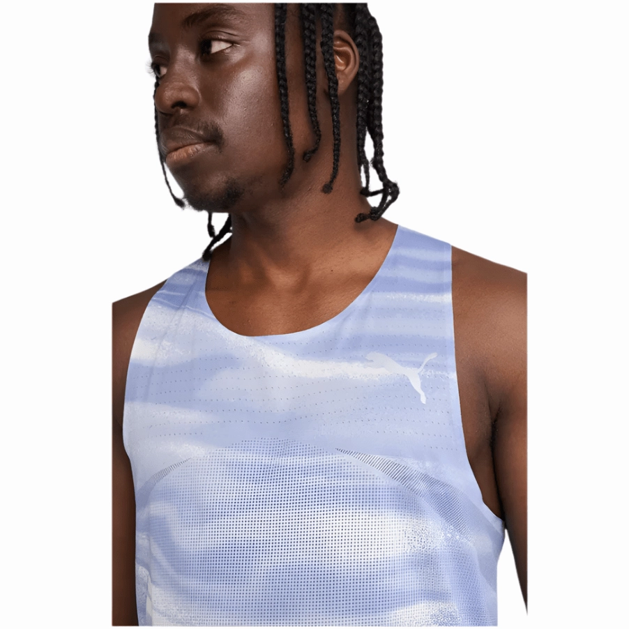 Puma Men's Raceday Ultraspun Singlet in Cool Weather SS25 Puma responsive running shoes