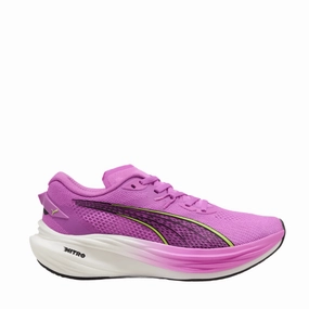 Puma Women's Deviate NITRO 3 Running Shoes in Pure Magenta/Yellow Alert/Puma White SS25 Puma breathable running sneakers for daily runs