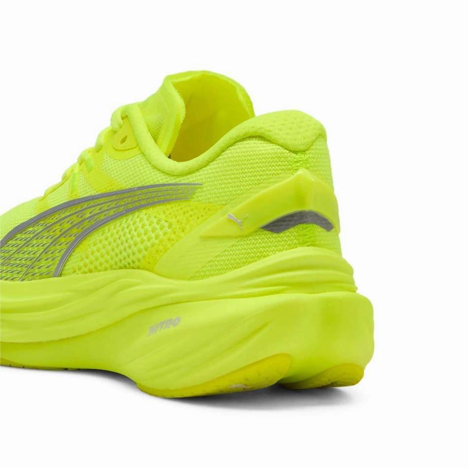 Puma Women's Deviate NITRO 3 Running Shoes in Yellow Alert/PUMA Silver SS25 Puma responsive running shoes