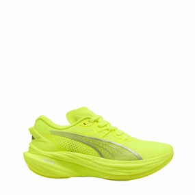 Puma Women's Deviate NITRO 3 Running Shoes in Yellow Alert/PUMA Silver SS25 Puma breathable running sneakers for daily runs
