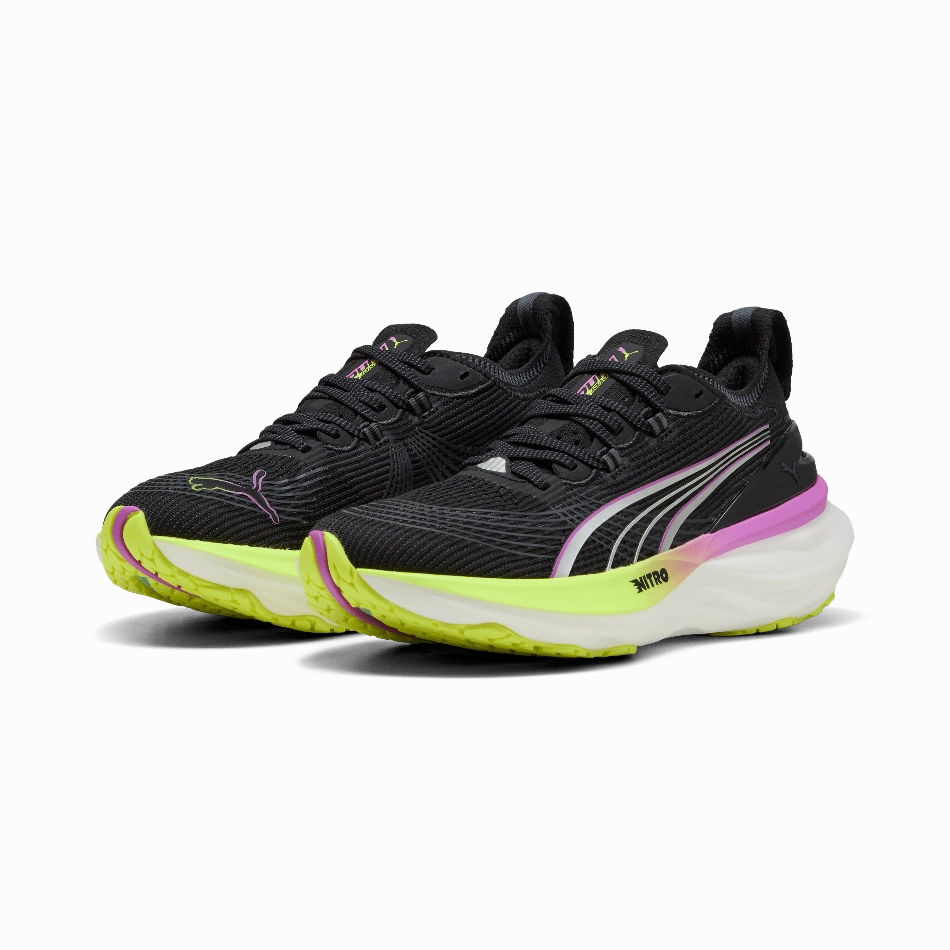 Puma Women's ForeverRun NITRO 2 Running Shoes in Puma Black/Pure Magneta SS25 Puma responsive running shoes