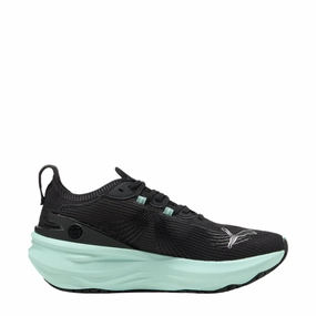 PUMA Women's Foreverun NITRO 2 Running Shoes in PUMA Black/Mint Melt AW25 Puma breathable running sneakers for daily runs