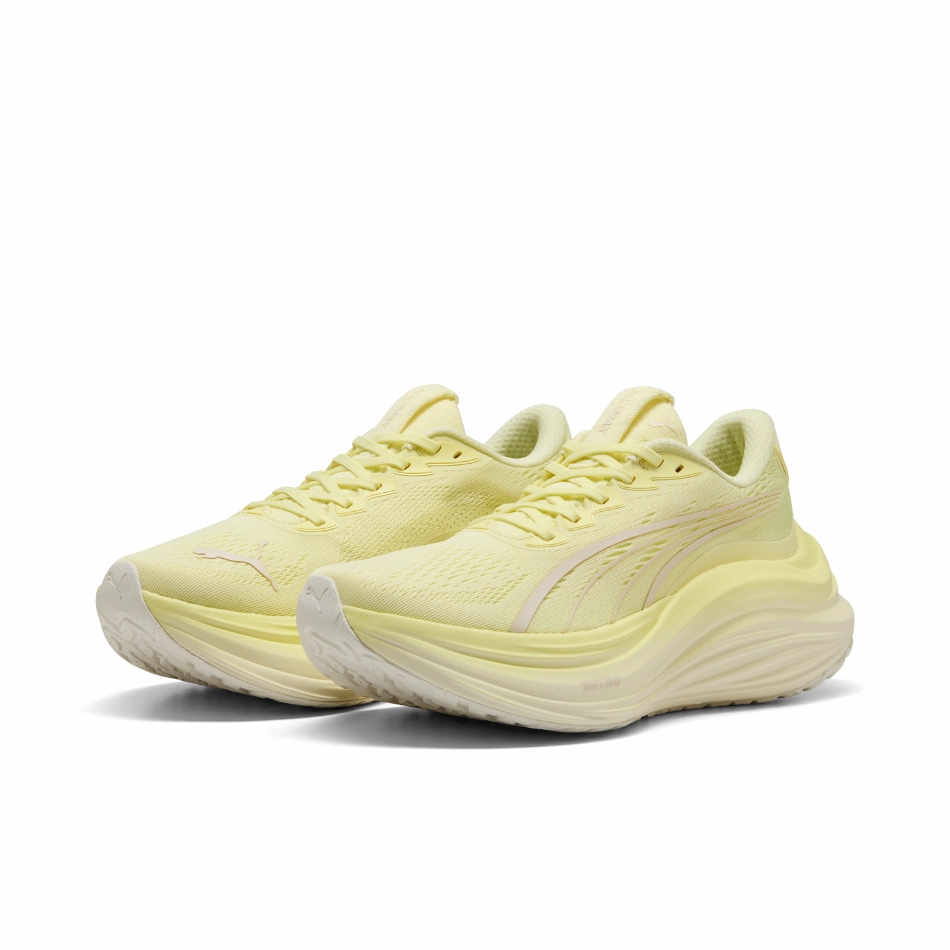 PUMA Women's MagMax NITRO Running Shoes in Gold Moon AW25 Puma responsive running shoes