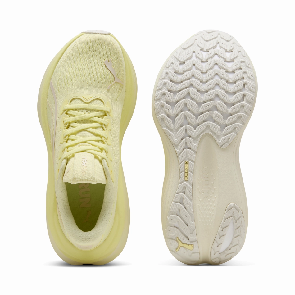 PUMA Women's MagMax NITRO Running Shoes in Gold Moon AW25 Puma responsive running shoes