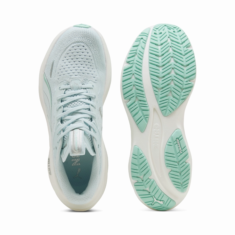 PUMA Women's Magnify NITRO 3 Running Shoes in Sea Glass/Mint Melt AW25 Puma responsive running shoes
