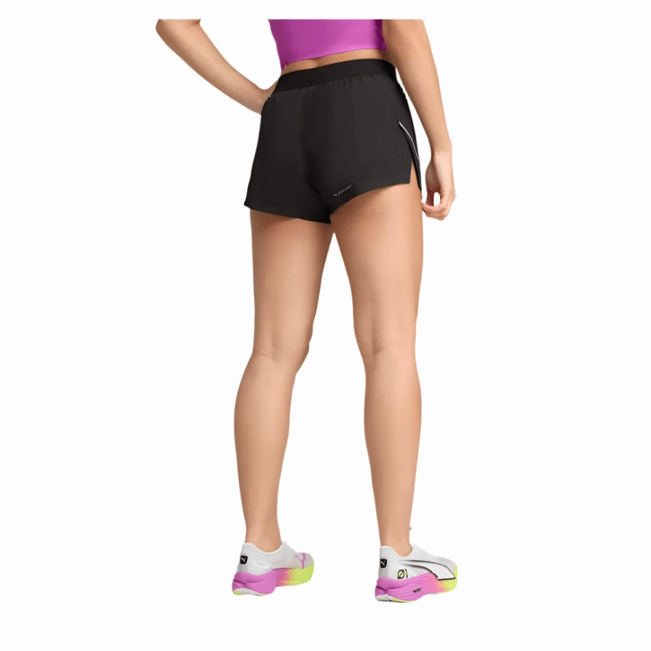 Puma Women's Raceday Ultraweave 3" Split Short in Puma Black SS25 Puma responsive running shoes