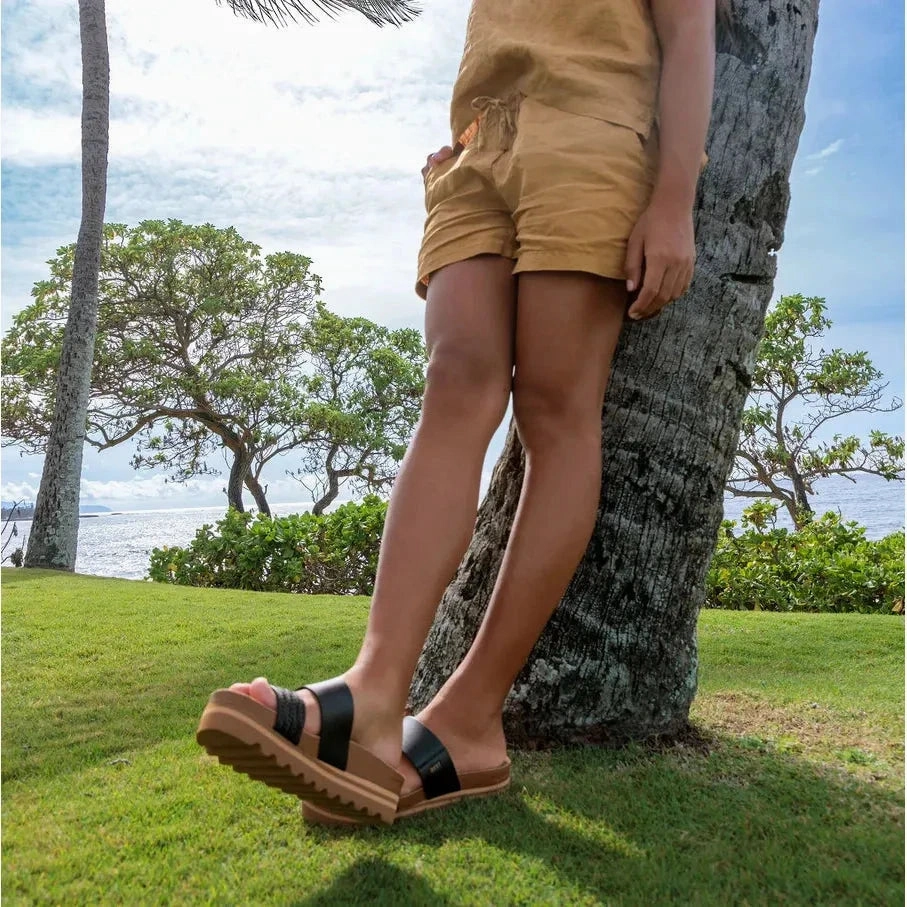 REEF CUSHION VISTA HI BRAIDED Reef comfortable beach sandals