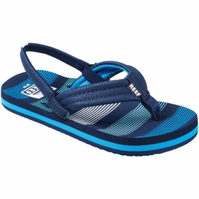 REEF LITTLE AHI DEEP SEA STRIPES KIDS' - FINAL SALE! Reef flip flops with beach-ready comfort