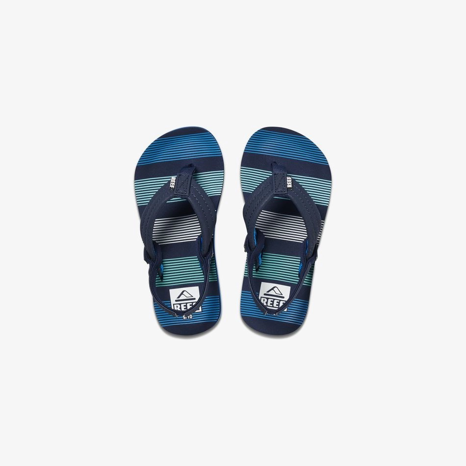 REEF LITTLE AHI DEEP SEA STRIPES KIDS' - FINAL SALE! Reef comfortable beach sandals