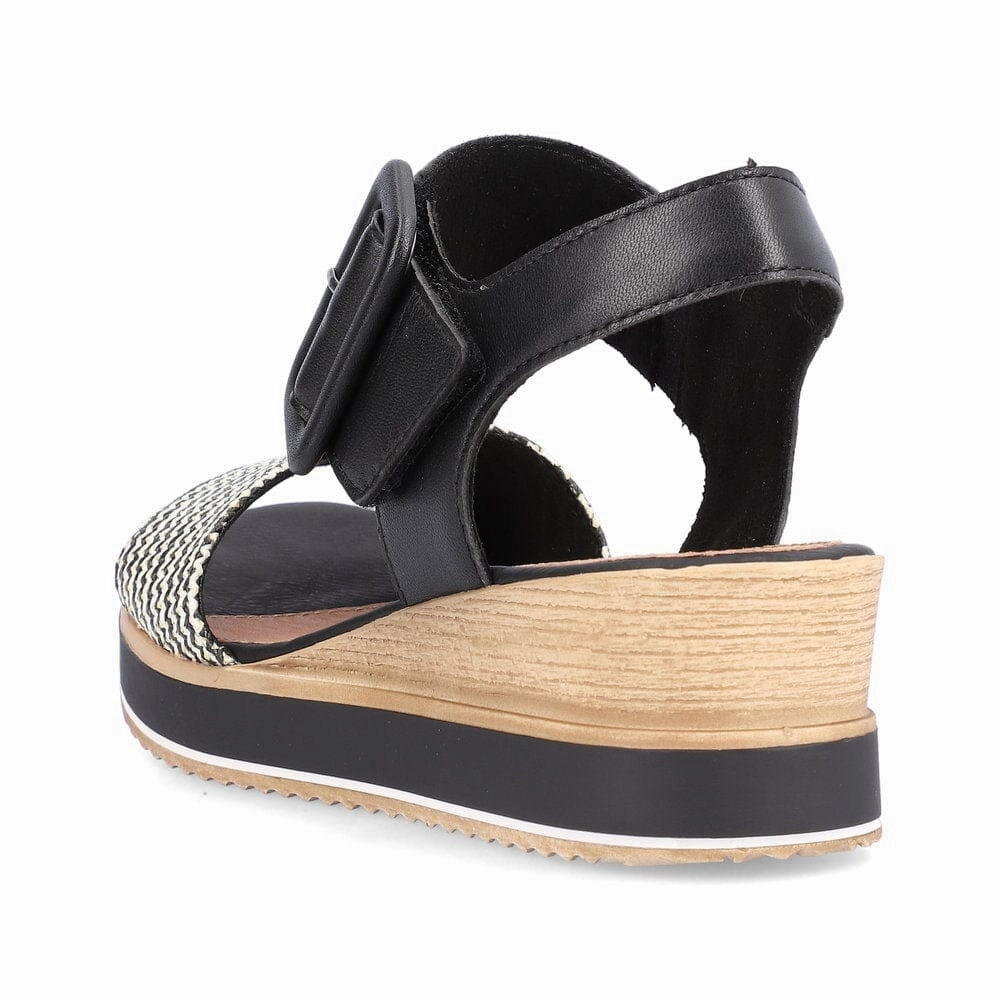 REMONTE D6453 02 WEDGE SANDAL Rieker - Remonte practical casual shoes