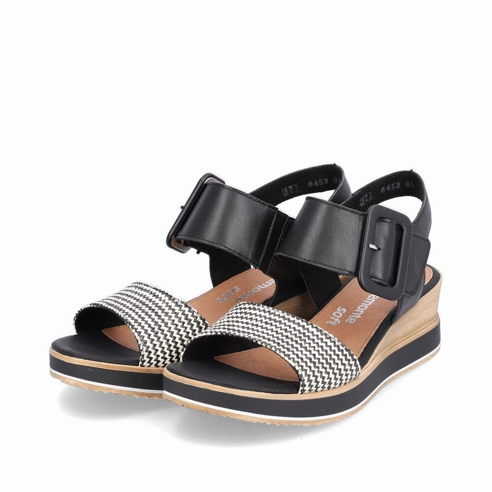 REMONTE D6453 02 WEDGE SANDAL Rieker - Remonte practical casual shoes