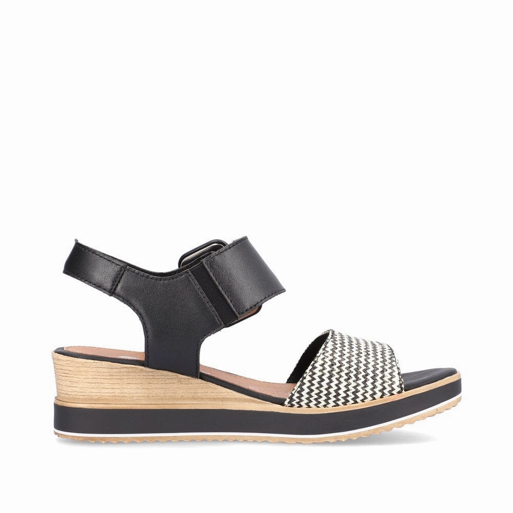 REMONTE D6453 02 WEDGE SANDAL Rieker - Remonte practical casual shoes