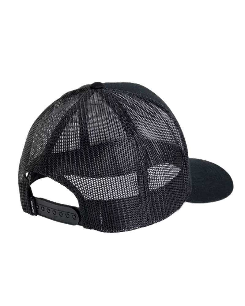Rip Curl Clothing Custom Curve Trucker Cap in Black