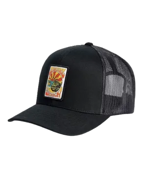 Rip Curl Clothing Custom Curve Trucker Cap in Black