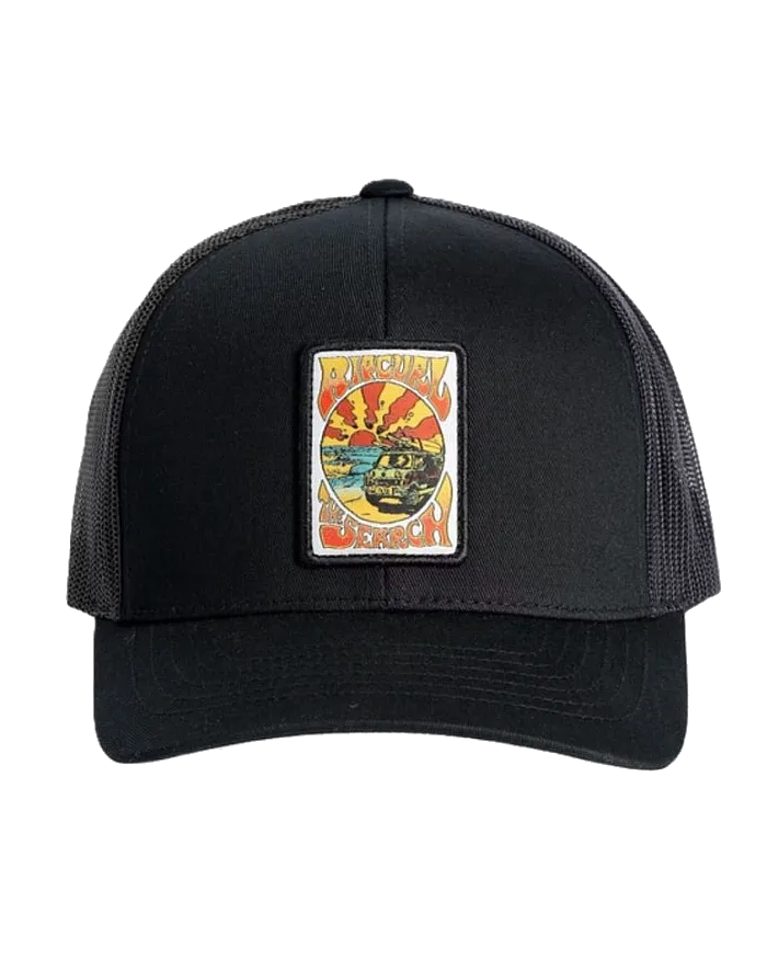 Rip Curl Clothing Custom Curve Trucker Cap in Black
