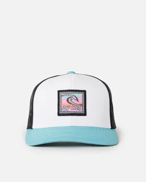 Rip Curl Clothing Custom Curve Trucker Cap in Blue Lagoon