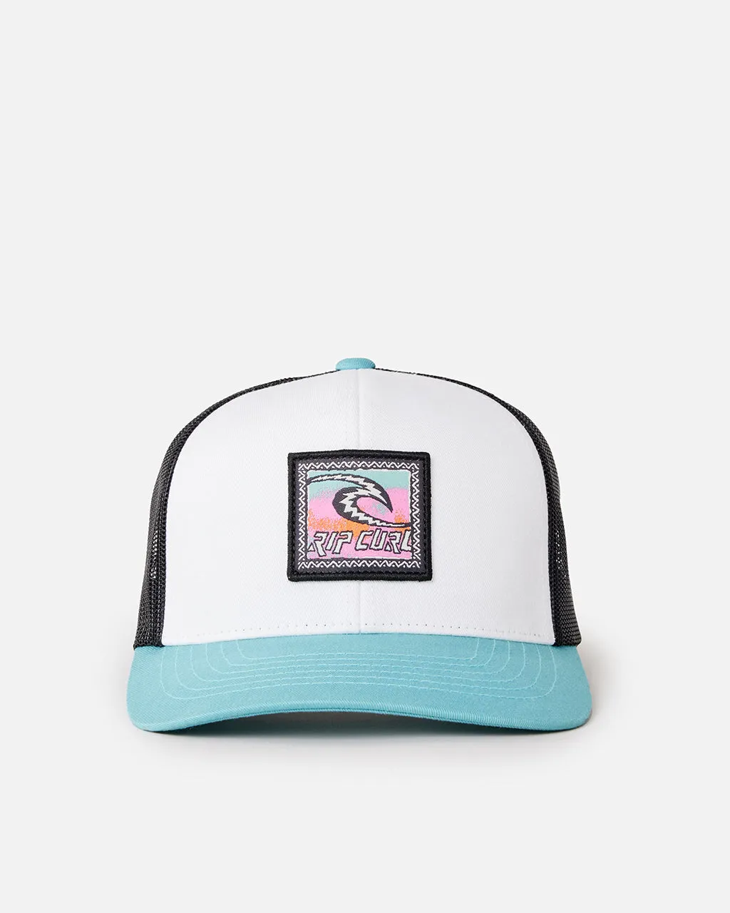 Rip Curl Clothing Custom Curve Trucker Cap in Blue Lagoon