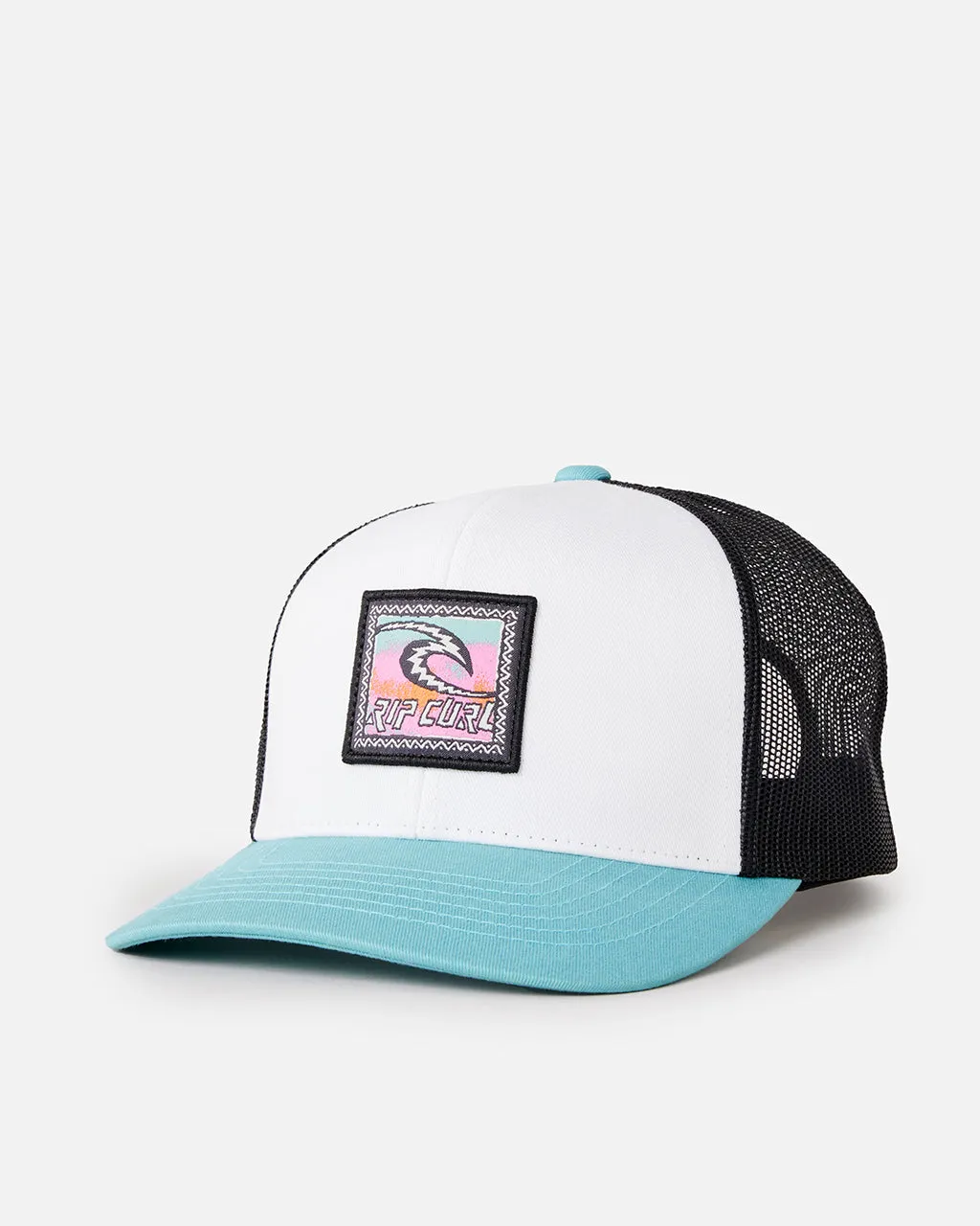 Rip Curl Clothing Custom Curve Trucker Cap in Blue Lagoon