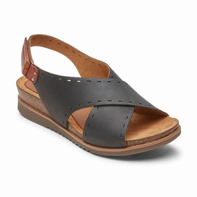 ROCKPORT COBB HILL MAY SLINGBACK SANDAL MEDIUM AND WIDE - FINAL SALE! Rockport walking shoes with lightweight support