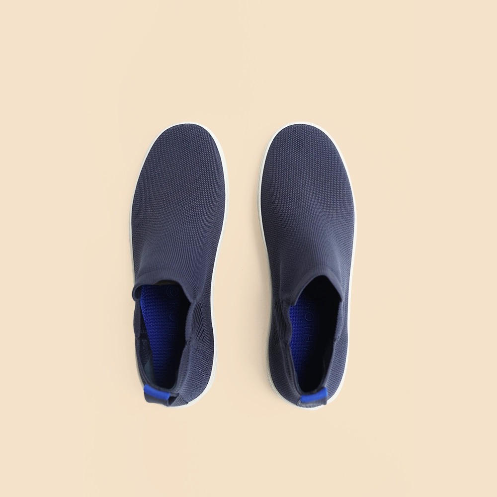 Rothy - Chelsea Hight-Top Boot - Navy Rothy New Launch innovative shoe styles