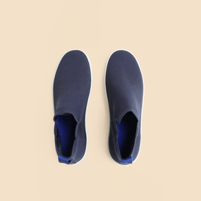Rothy - Chelsea Hight-Top Boot - Navy Rothy New Launch innovative shoe styles