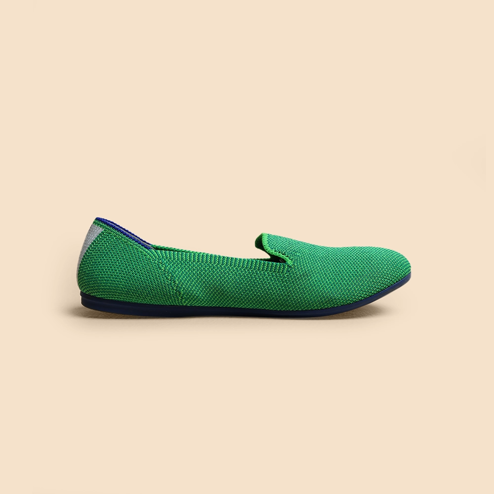 Rothy - Kid'S- The Loafer - Lime Green (Blue Sole) Rothy New Launch shoe designs
