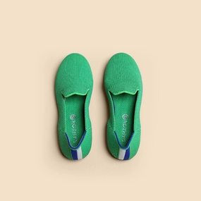 Rothy - Kid'S- The Loafer - Lime Green (Blue Sole) Rothy New Launch innovative shoe styles