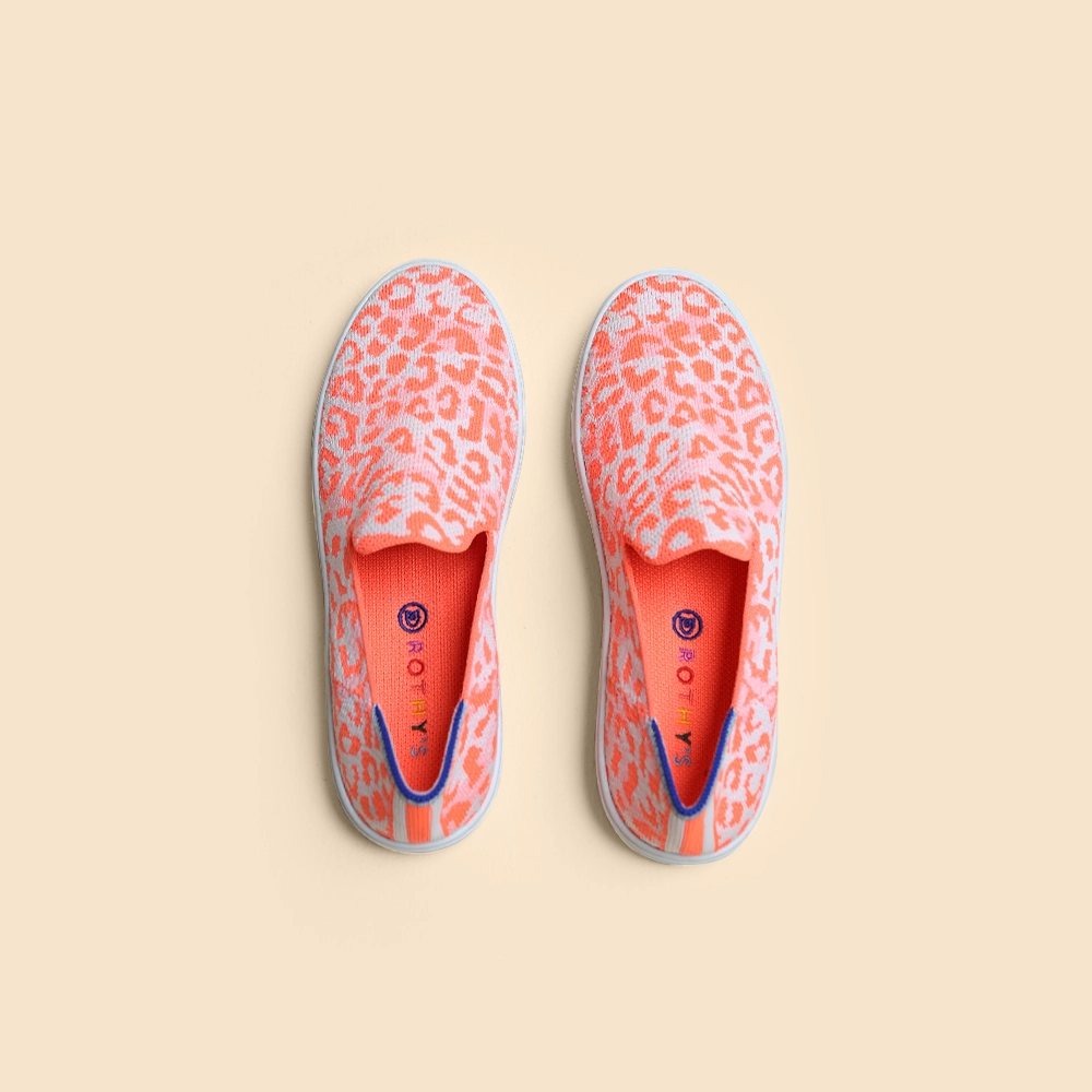 Rothy - Kid'S- The Loafer - Wild Neon Orange Rothy New Launch innovative shoe styles
