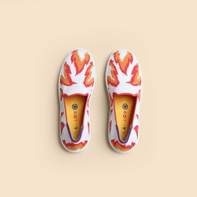 Rothy - Kid's- The Sneaker - Flame Rothy New Launch innovative shoe styles