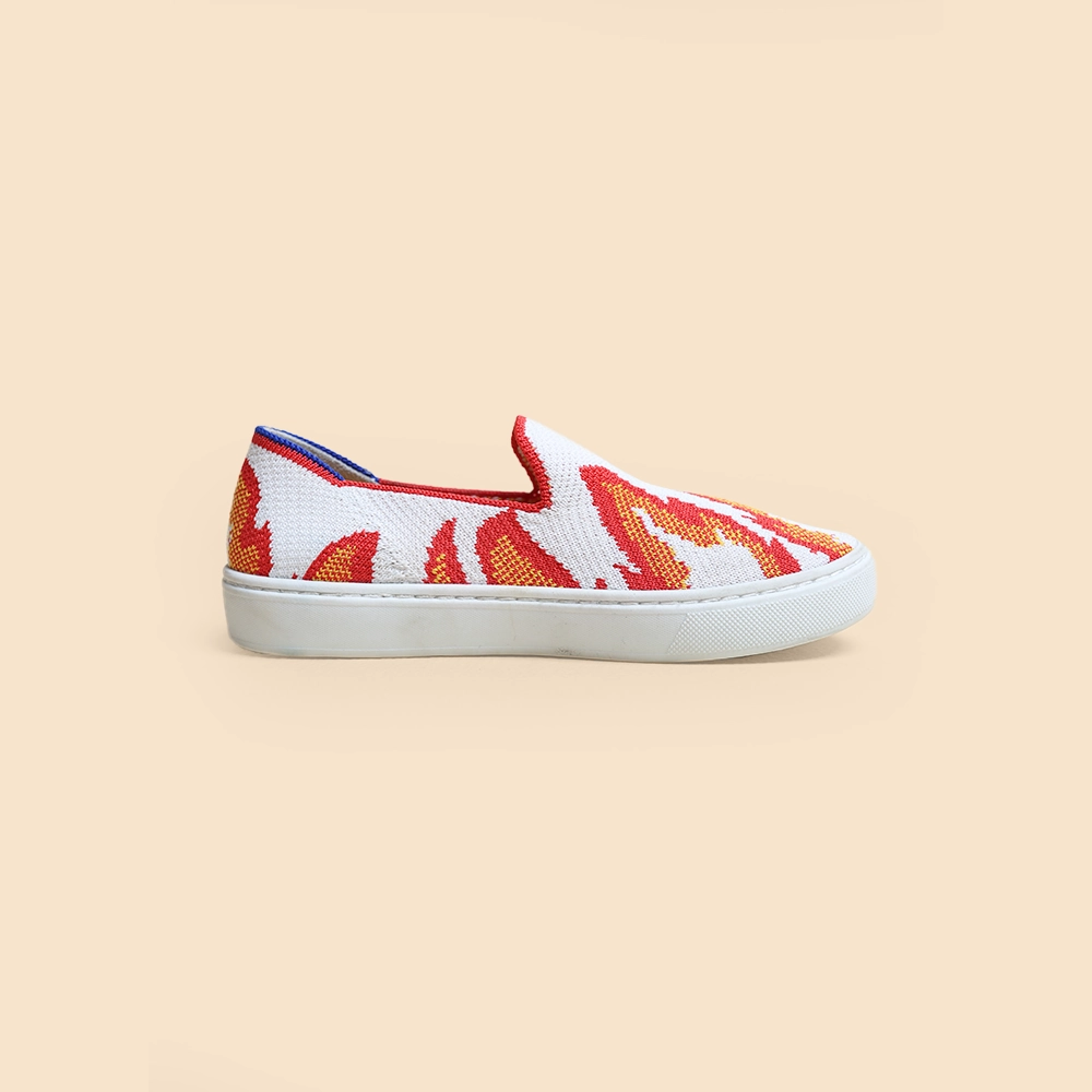 Rothy - Kid's- The Sneaker - Flame Rothy New Launch shoe designs