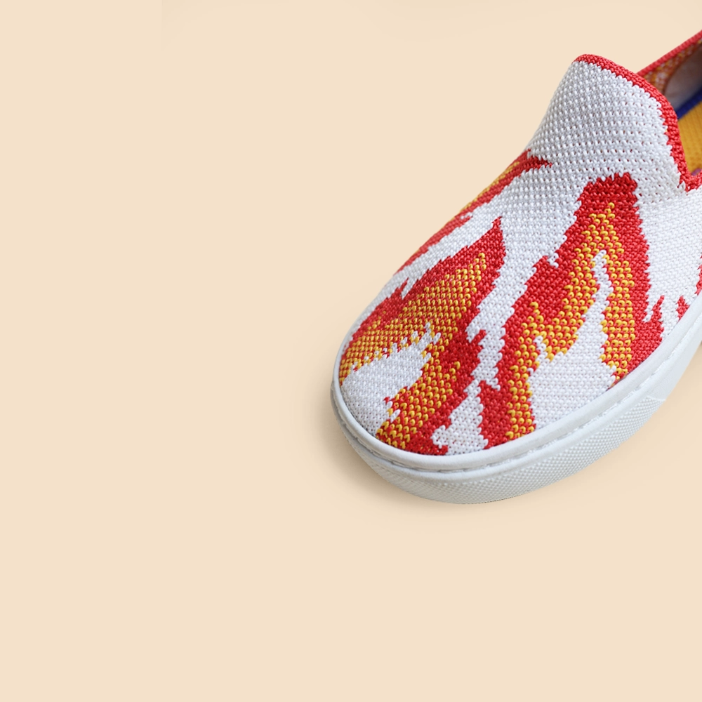 Rothy - Kid's- The Sneaker - Flame Rothy New Launch shoe designs