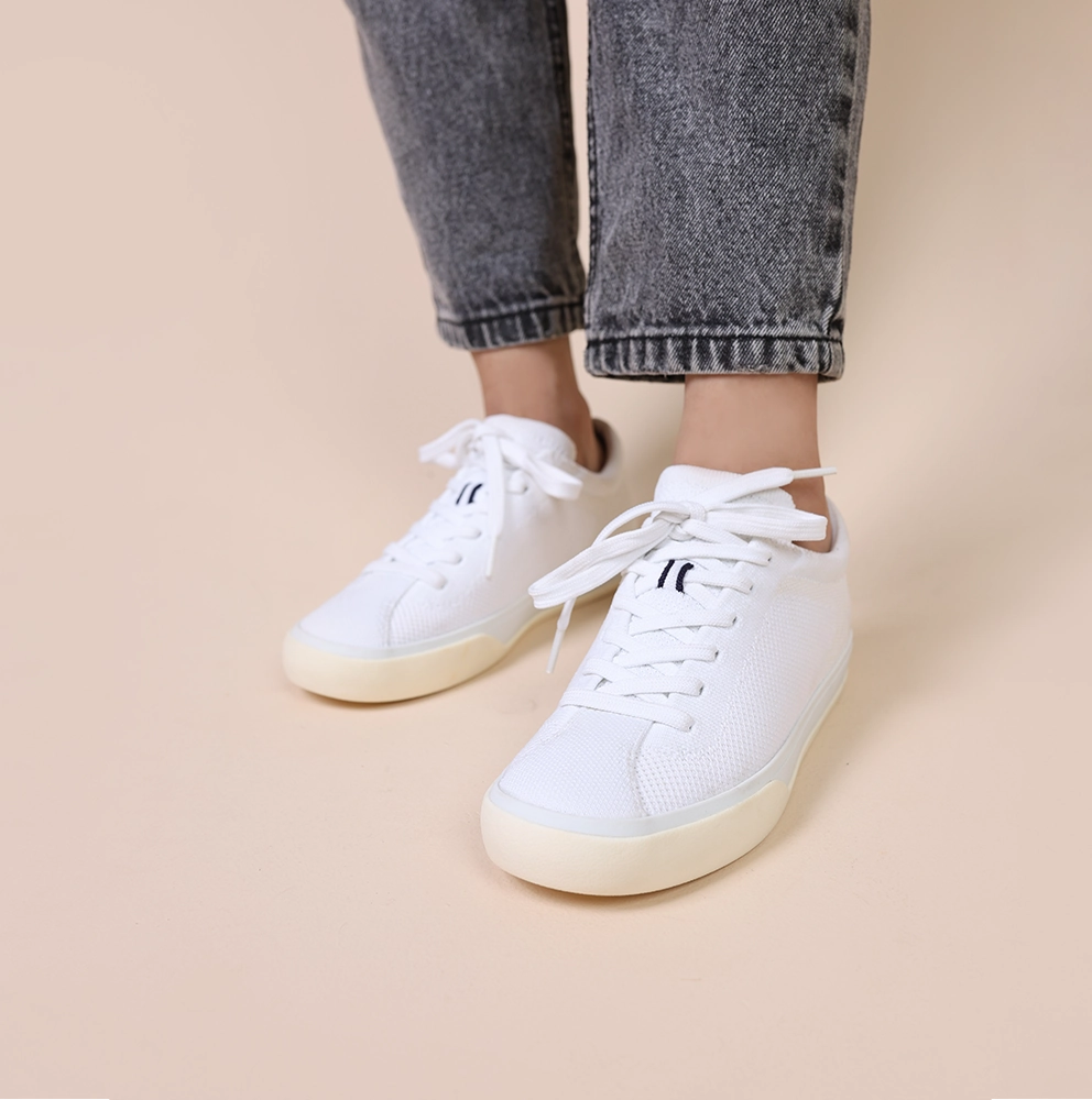 Rothy - Lace Up Sneakers - Bright White Rothy New Launch shoe designs