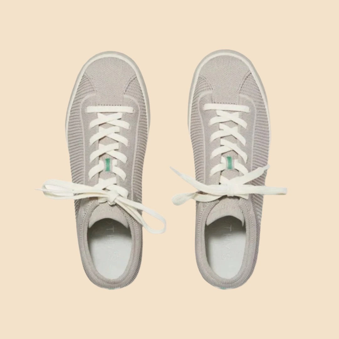 Rothy  - Lace Up Sneakers - Gray Rothy New Launch innovative shoe styles