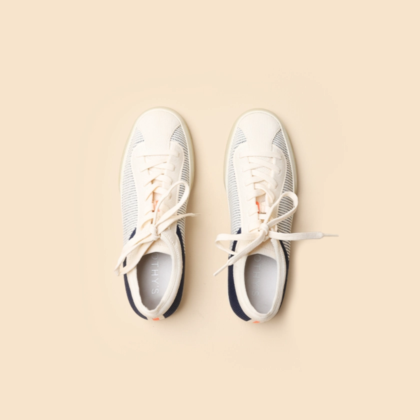 Rothy - Lace Up Sneakers - Navy Rothy New Launch innovative shoe styles
