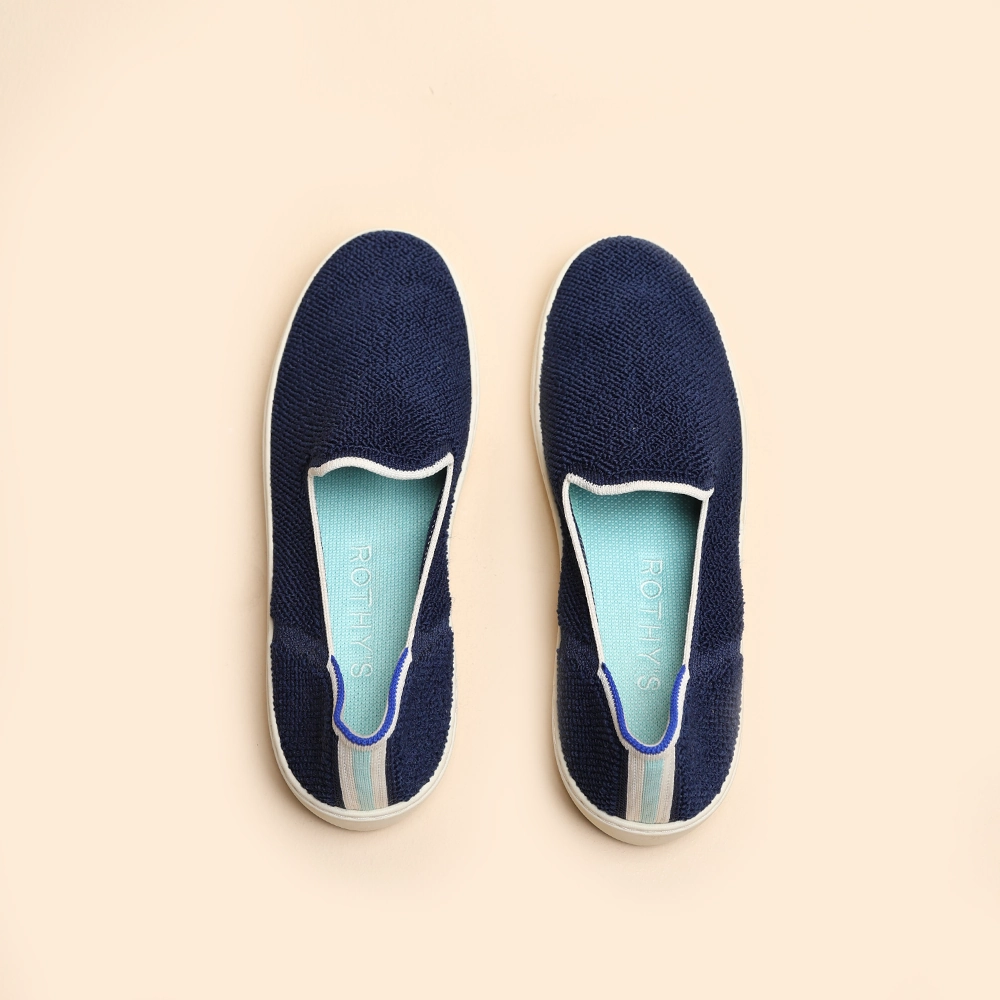 Rothy - Slip On Sneaker - Terry Sapphire Rothy New Launch innovative shoe styles
