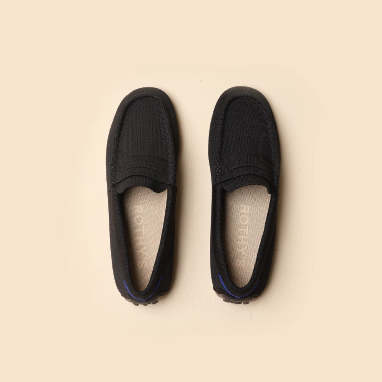 Rothy  - The Driver Loafers - Black Rothy New Launch innovative shoe styles