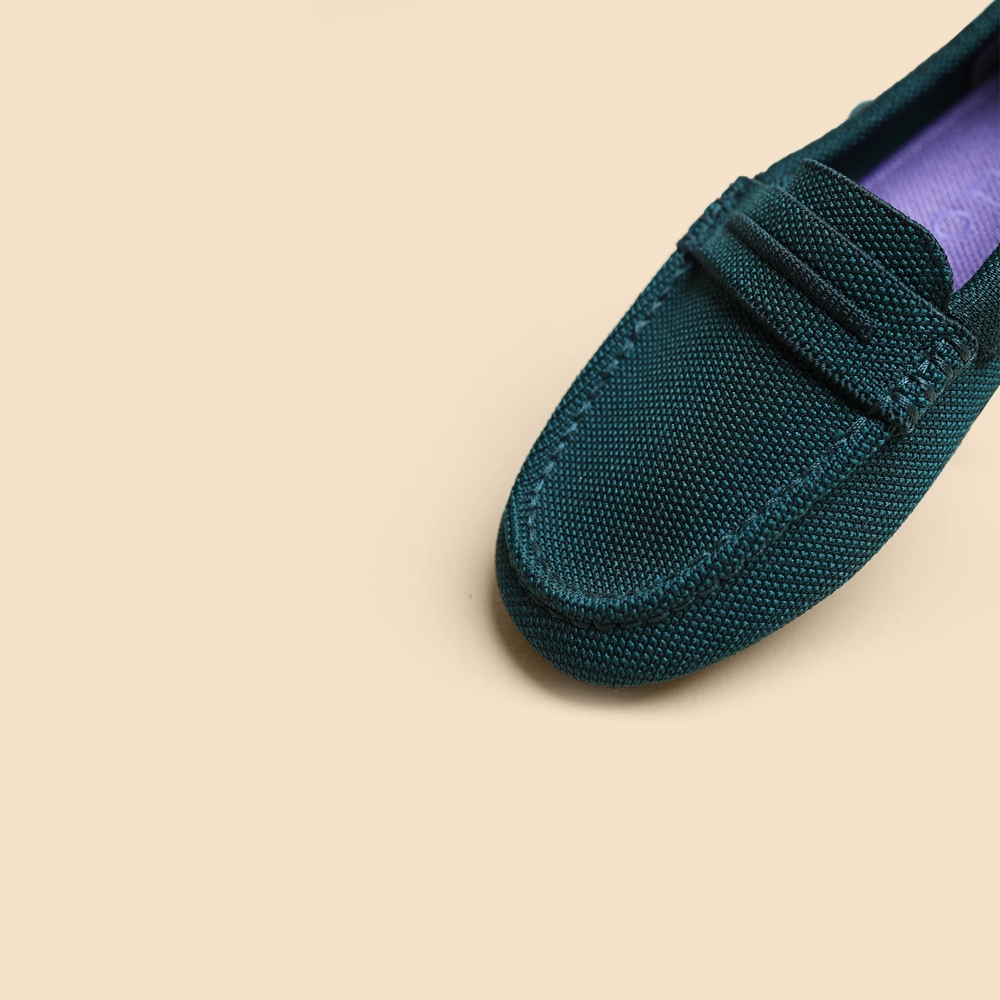 Rothy  - The Driver Loafers - Green Juniper Rothy New Launch shoe designs