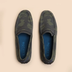 Rothy  - The Driver Loafers - Green Rothy New Launch innovative shoe styles