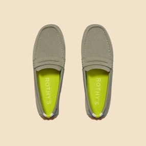 Rothy - The Driver Loafers - Olive Rothy New Launch innovative shoe styles