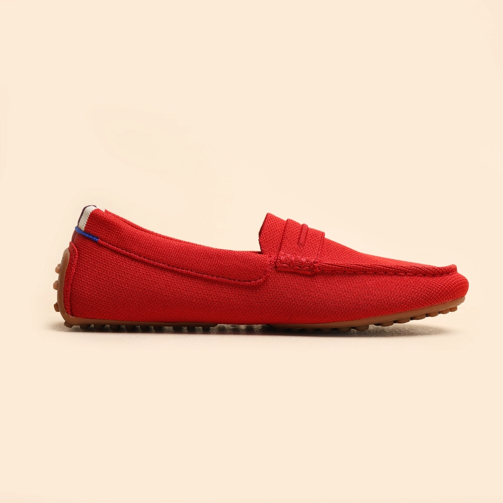 Rothy  - The Driver Loafers - Red Rothy New Launch shoe designs