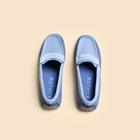 Rothy  - The Driver Loafers - Santorini Blue Rothy New Launch innovative shoe styles
