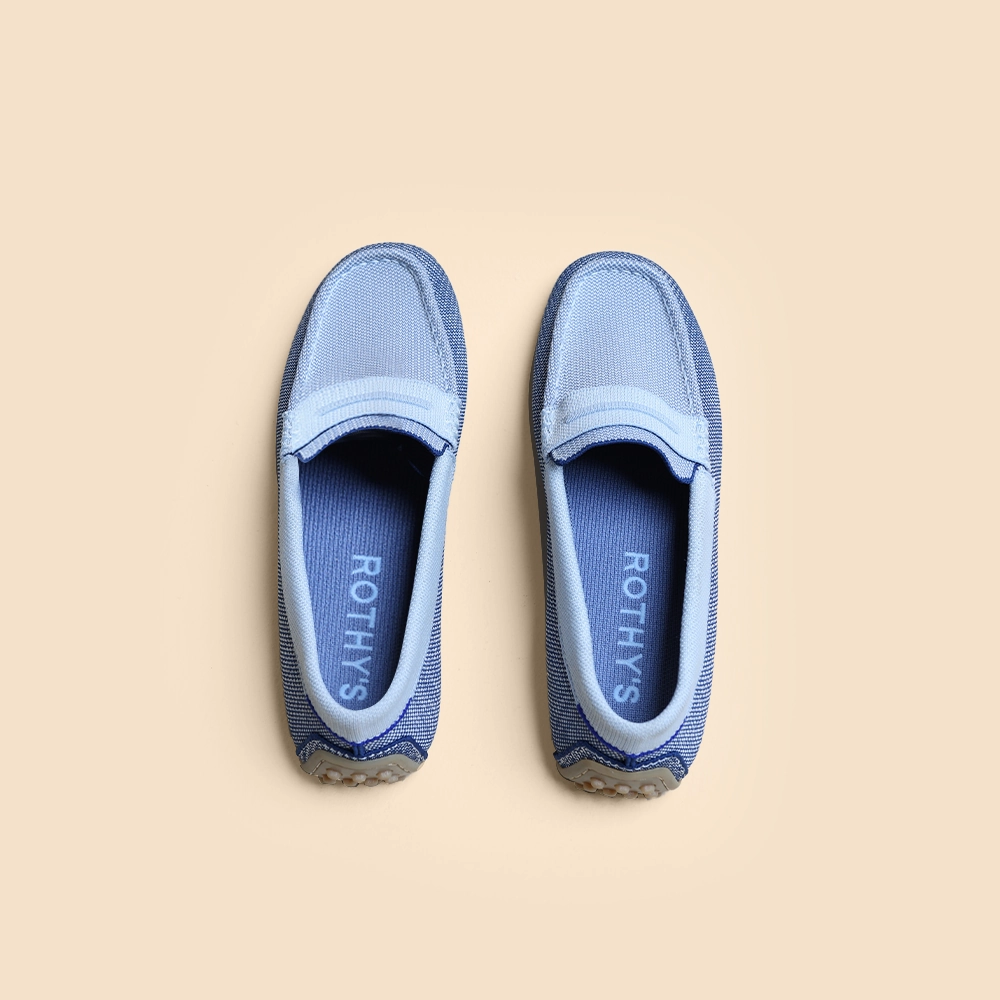 Rothy  - The Driver Loafers - Santorini Blue Rothy New Launch innovative shoe styles