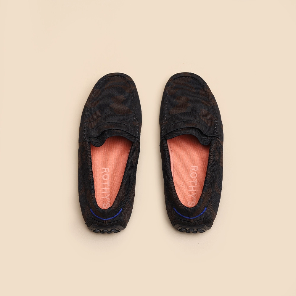 Rothy  - The Driver Loafers - Woodland Camo Rothy New Launch innovative shoe styles