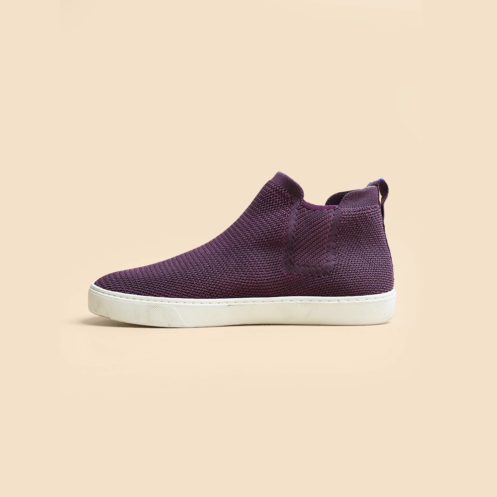 Rothy - Women - Chelsea Hight-Top Boot - Purple Rothy New Launch shoe designs
