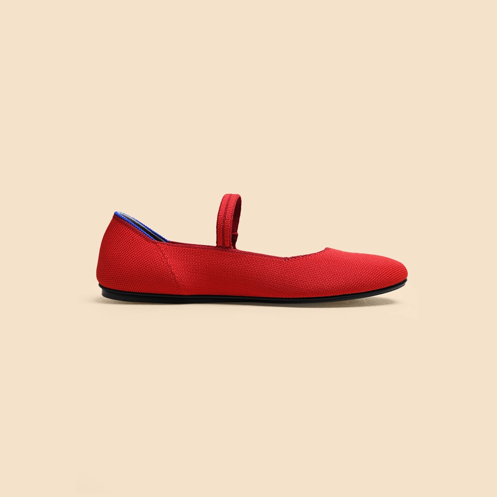 Rothy - Women - The Ballet Flat - Red Rothy New Launch shoe designs